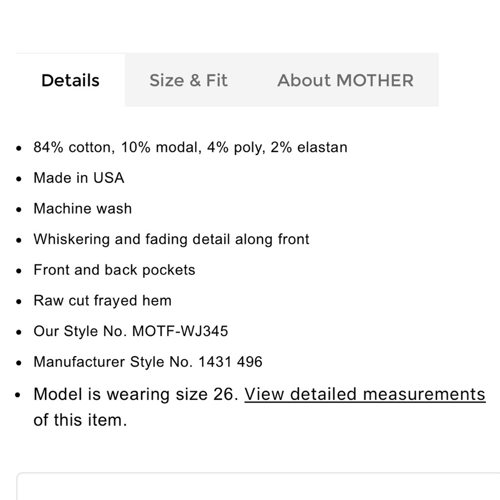 MOTHER Looker Ankle Fray Supermoon Wash Size 27 - Picture 10 of 10